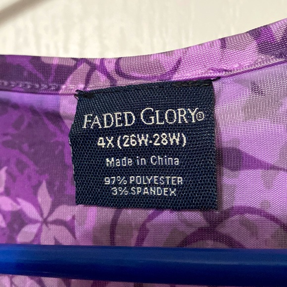 Faded Glory Women’s Plus Size Baby Doll type shirt. - Picture 2 of 6